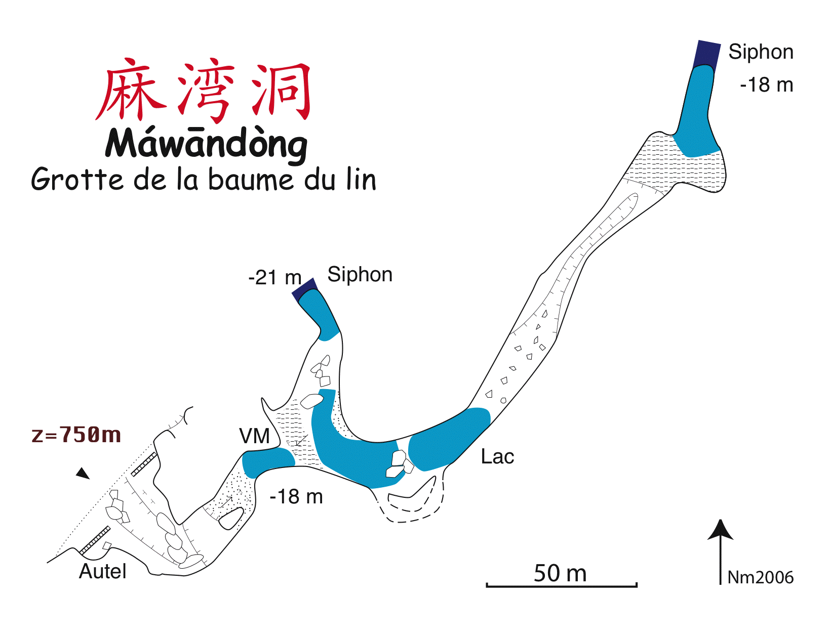 topographie Mawandong 麻湾洞