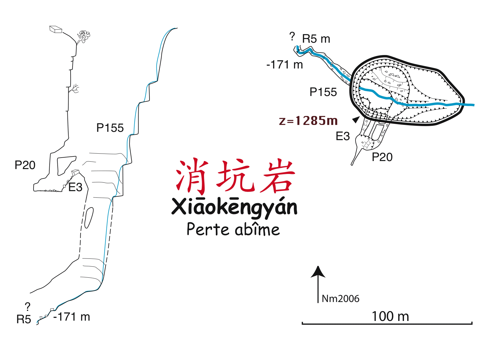 topographie Xiaokengyan 消坑岩