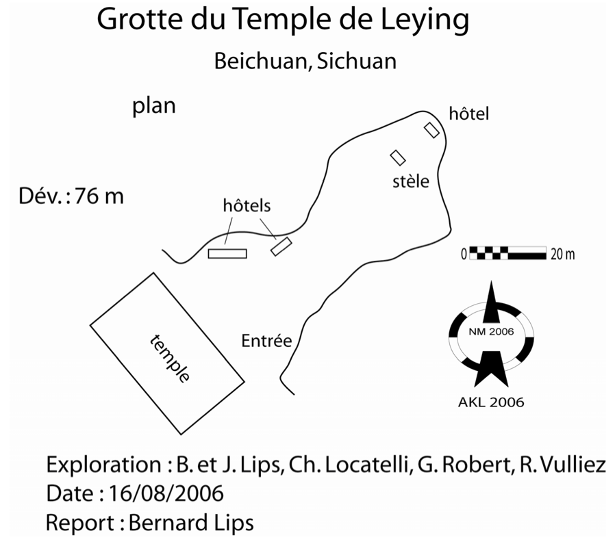 topographie Grotte du temple de Leiyin 