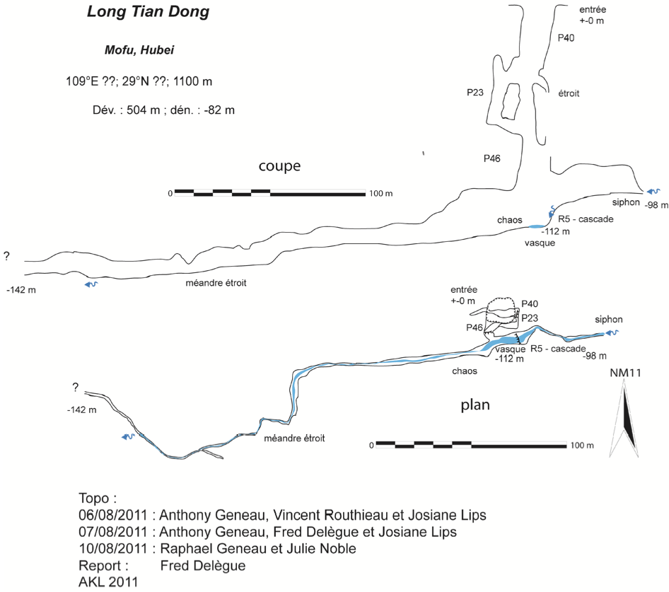 topographie Longtiandong 