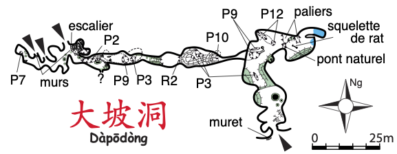 topographie Dapodong 大坡洞