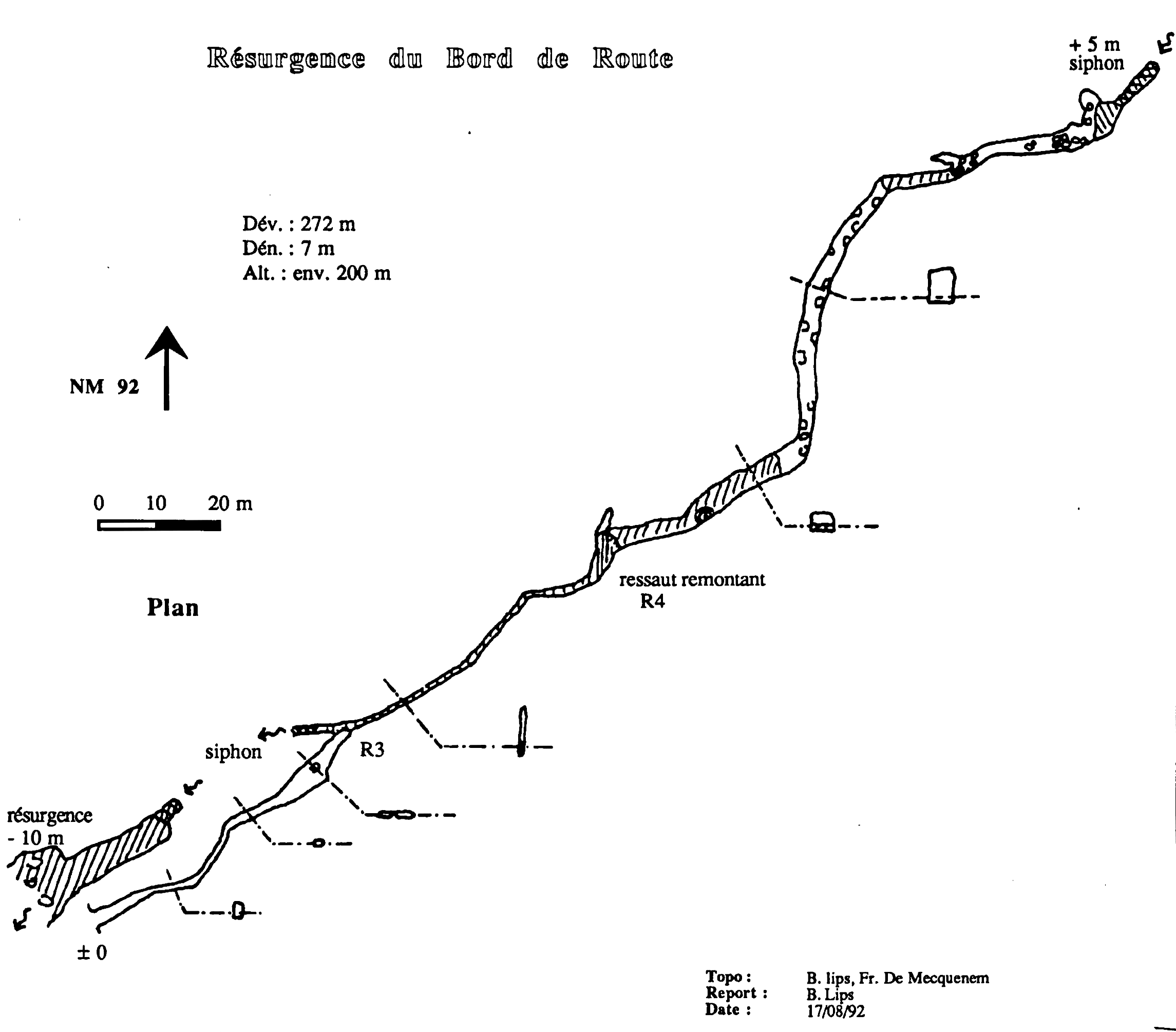 topographie Résurgence Du Bord De Route 