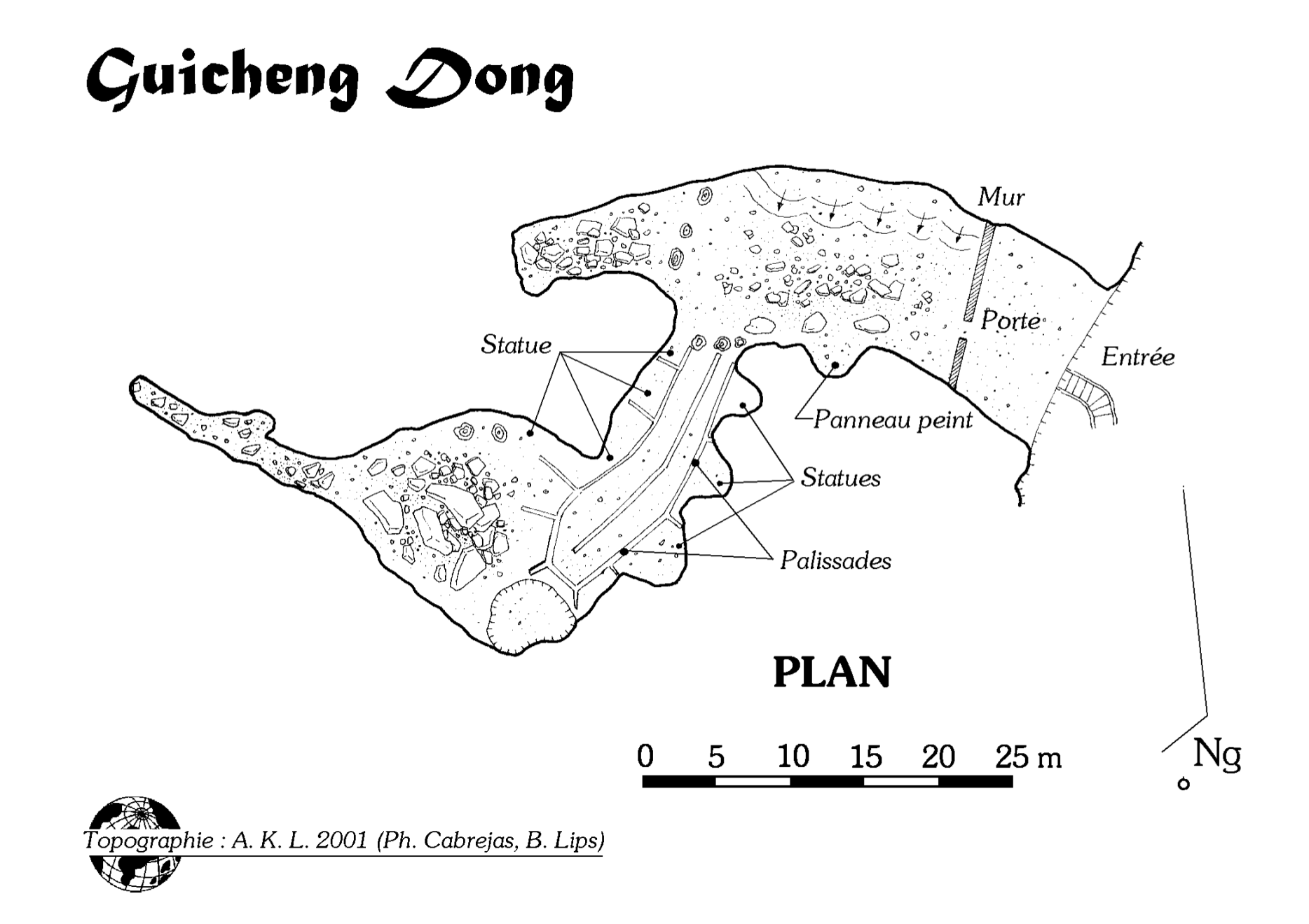 topographie Guichengdong 