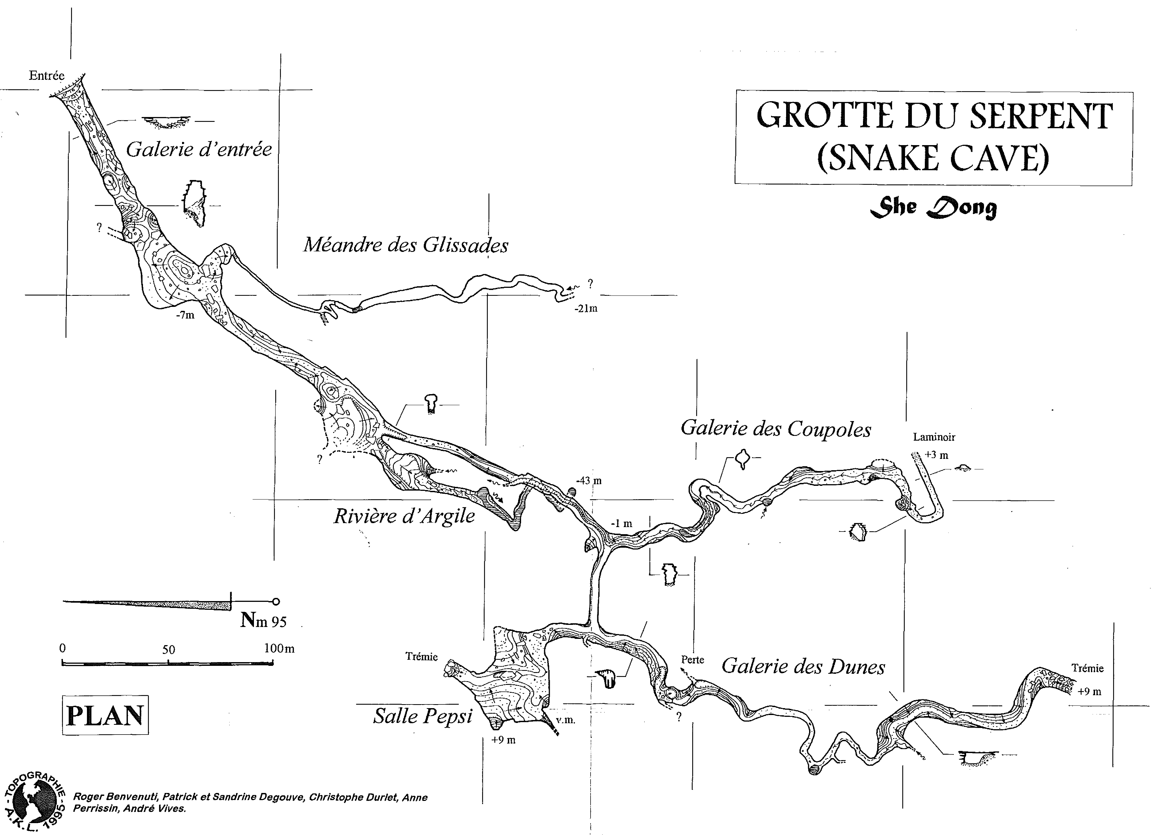 topographie Grotte Du Serpent 蛇洞