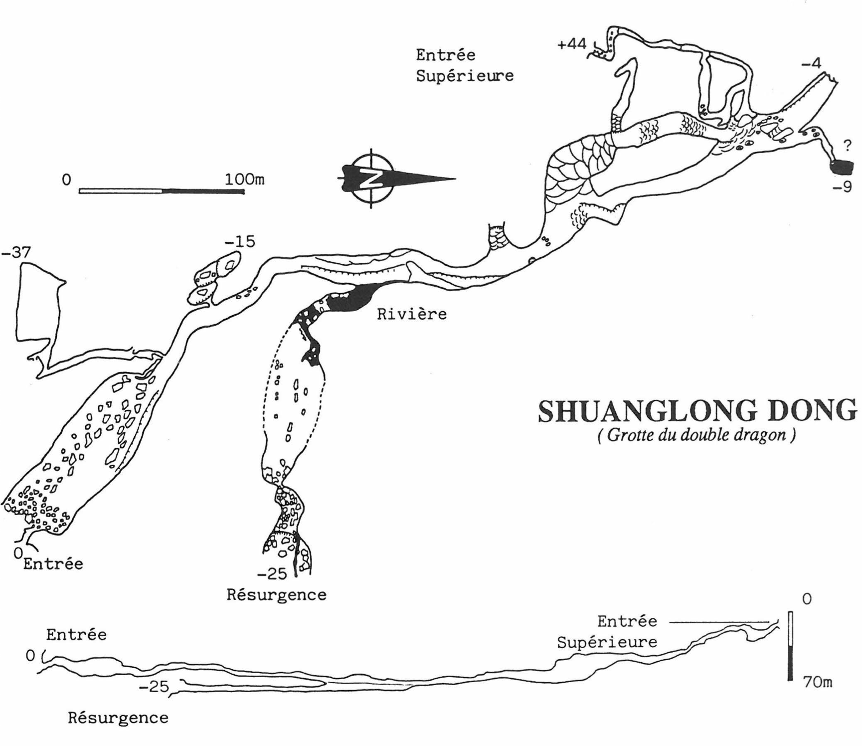 topographie Shuanglongdong 双龙洞
