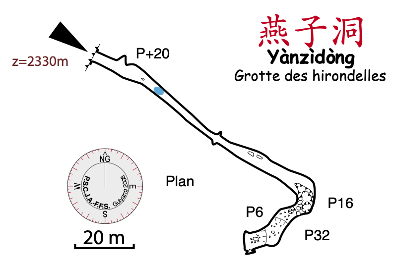 topographie Yanzidong 燕子洞