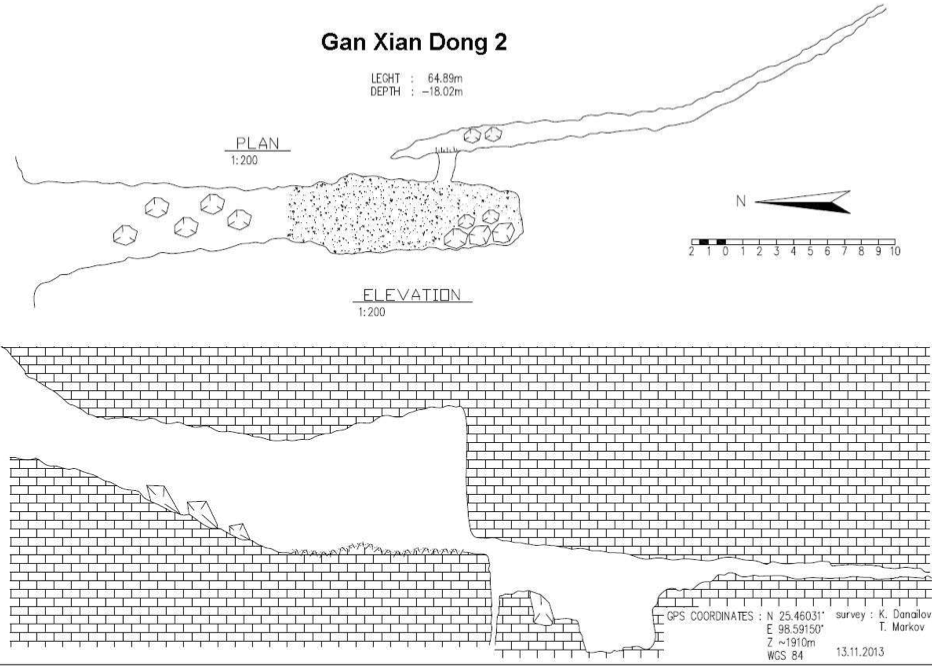 topographie Ganxiandong 2 