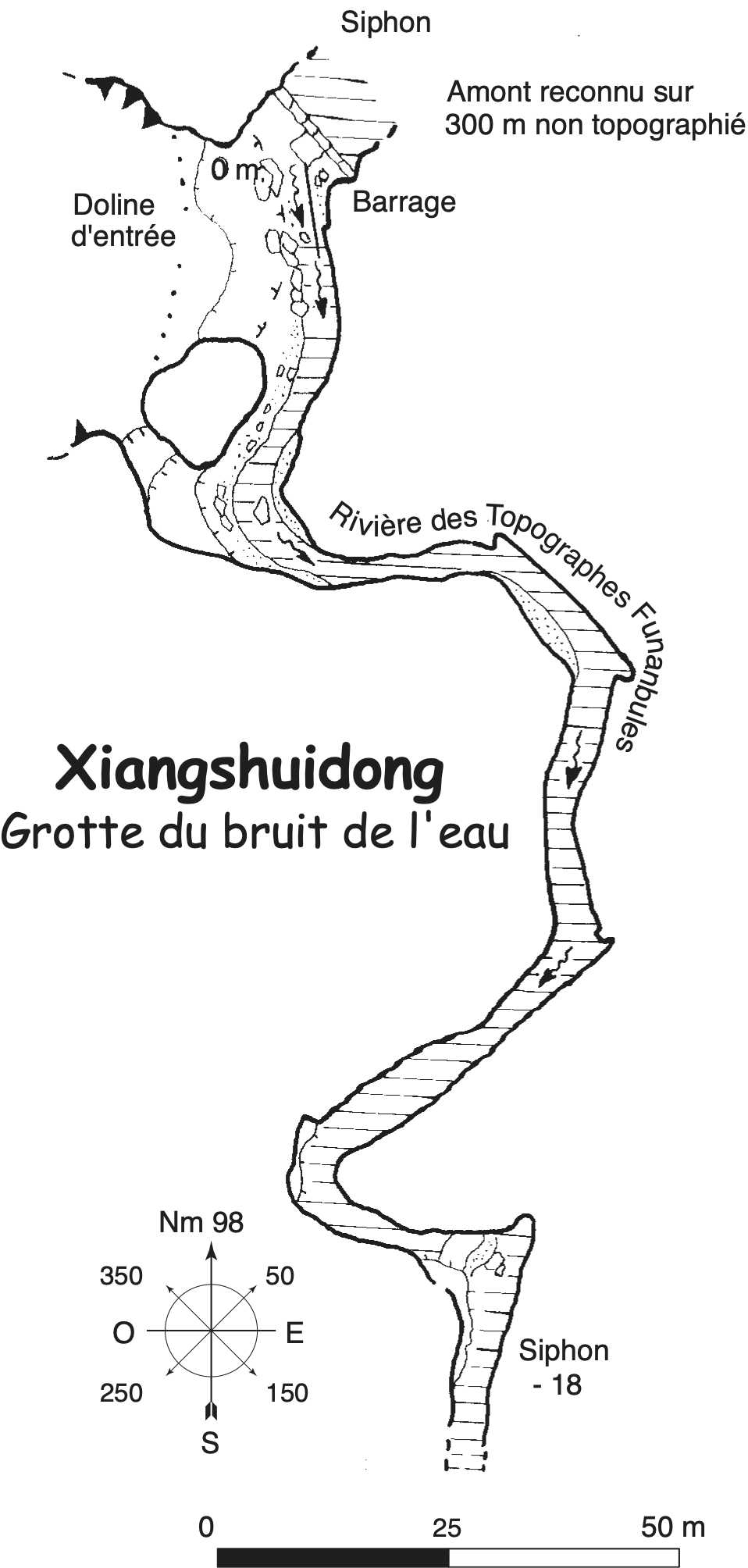 topographie Xiangshuidong 响水洞