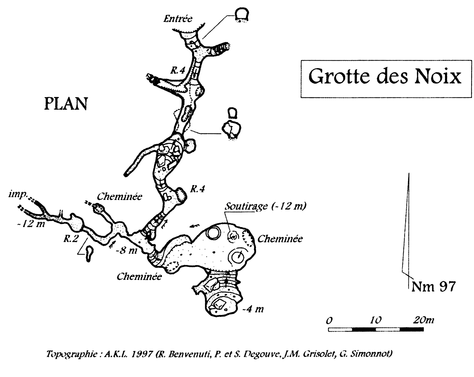 topographie Grotte Des Noix 核桃洞