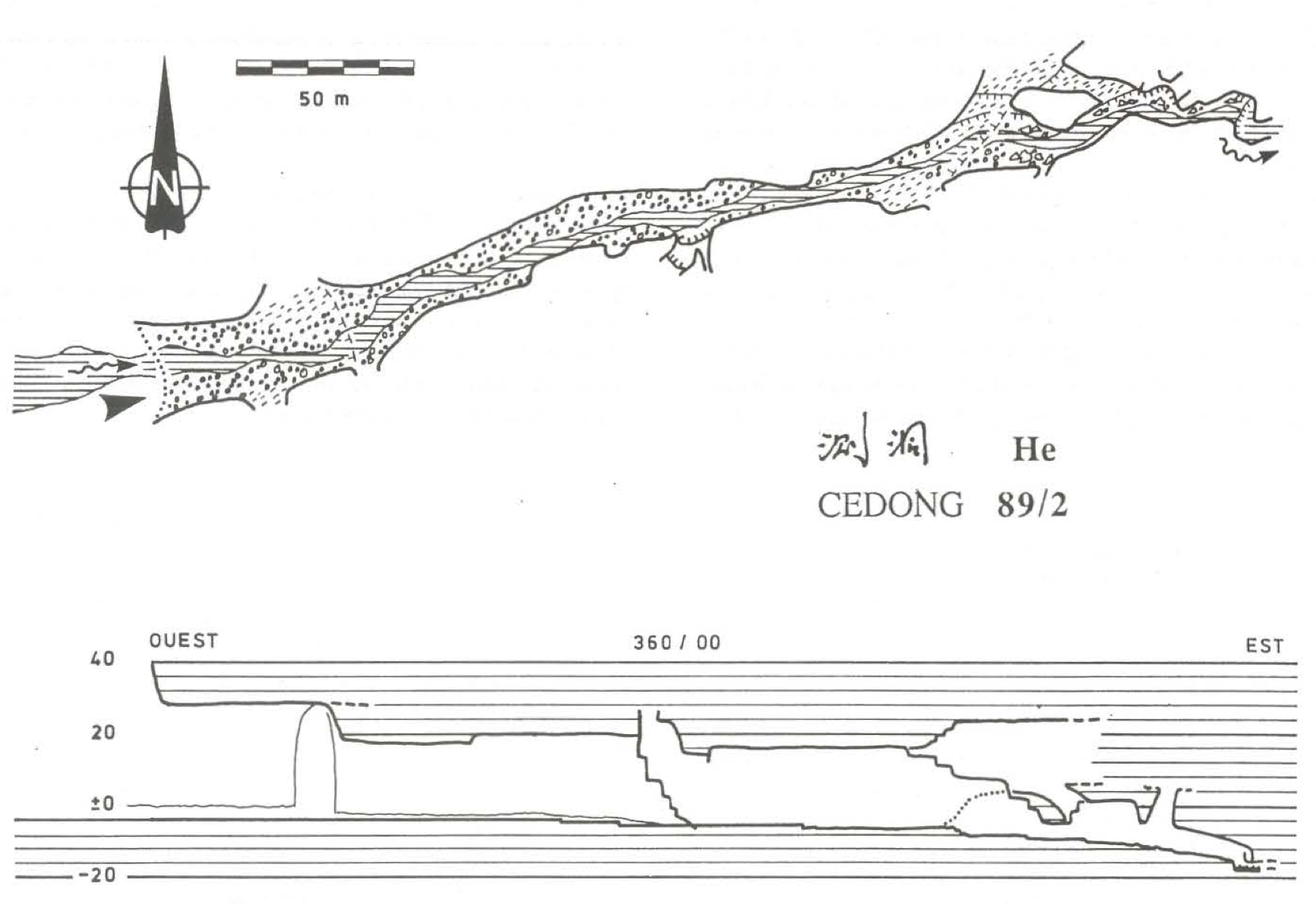 topographie Cedong 侧洞