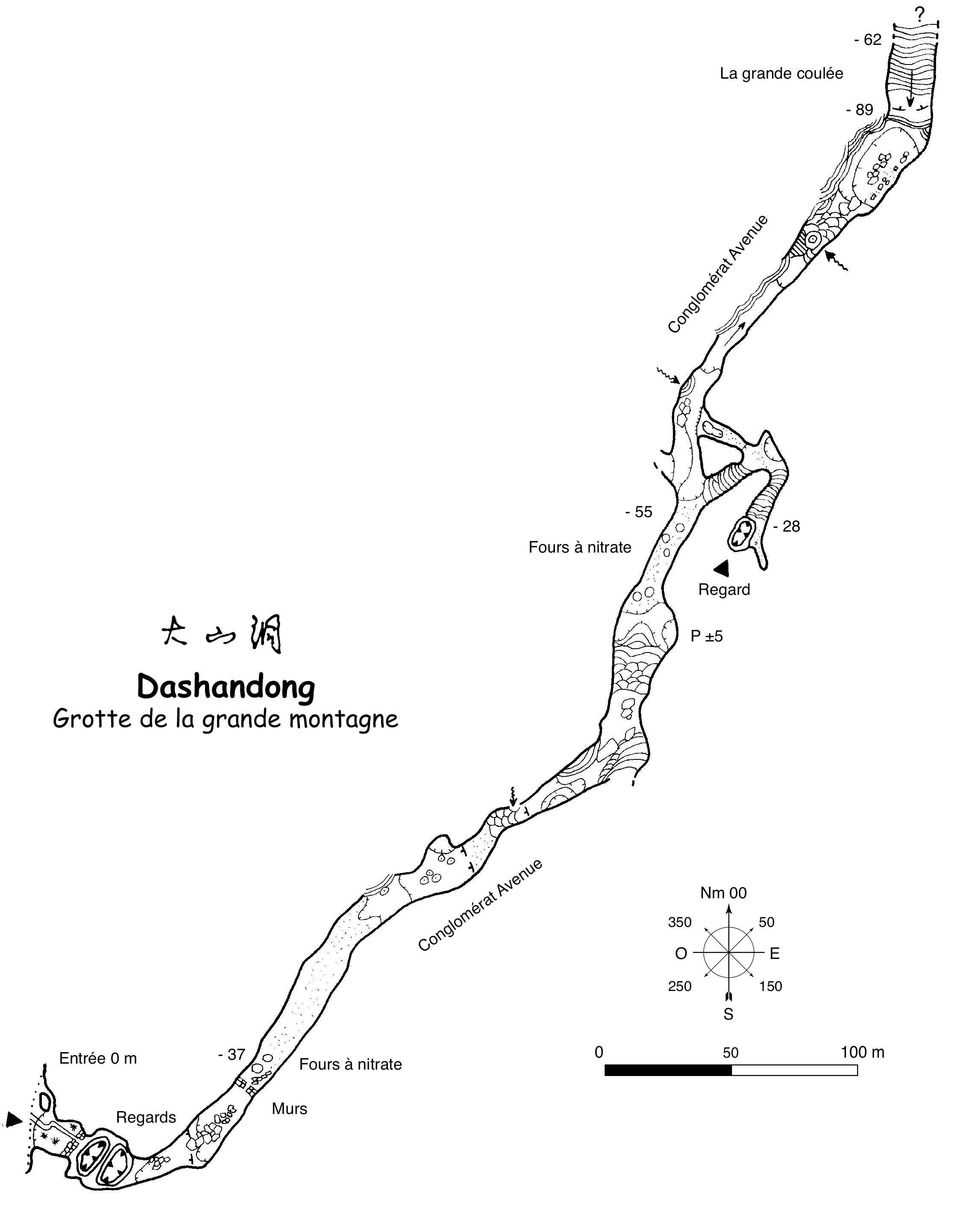 topographie Dashandong 大山洞