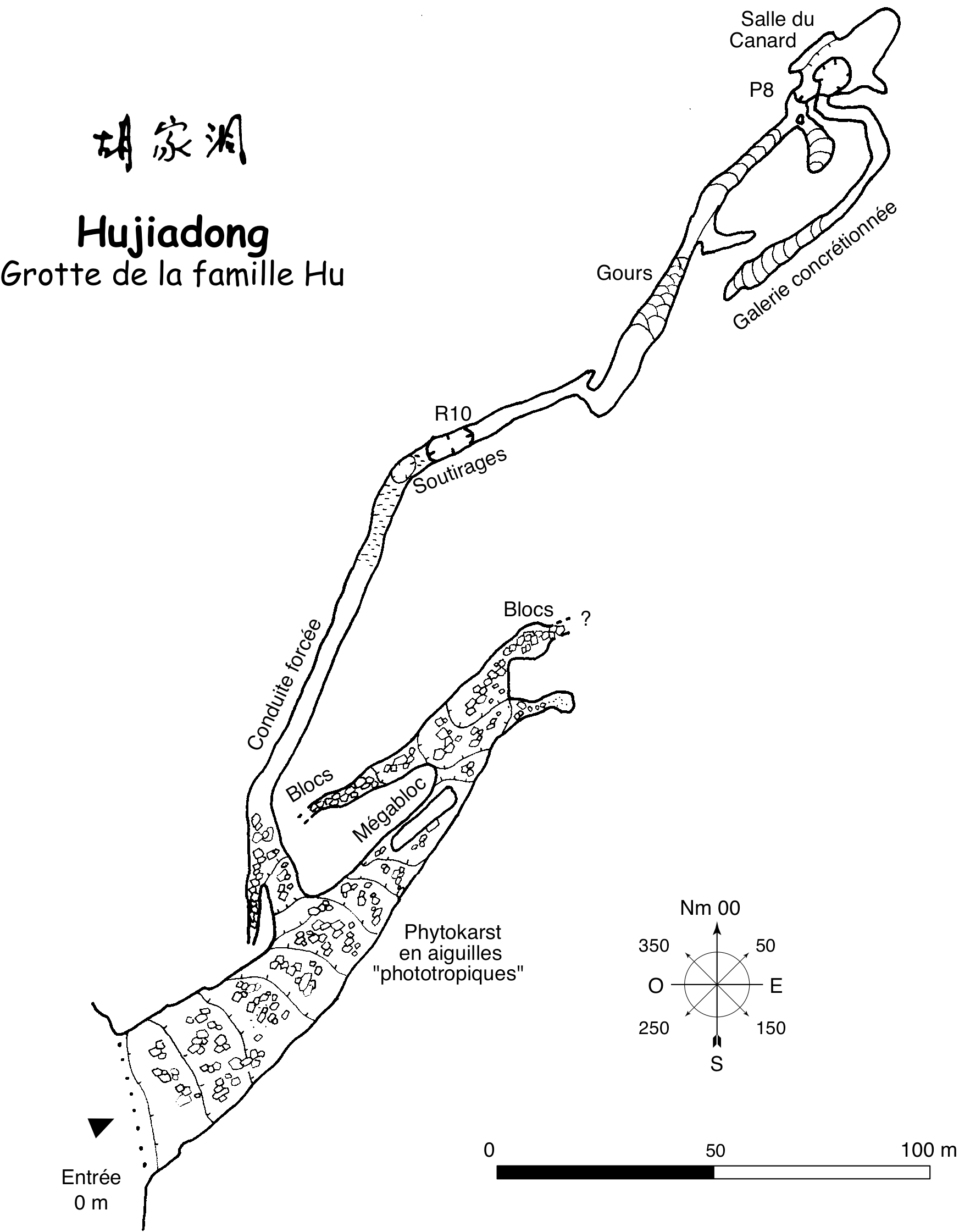 topographie Hujiadong 胡家洞
