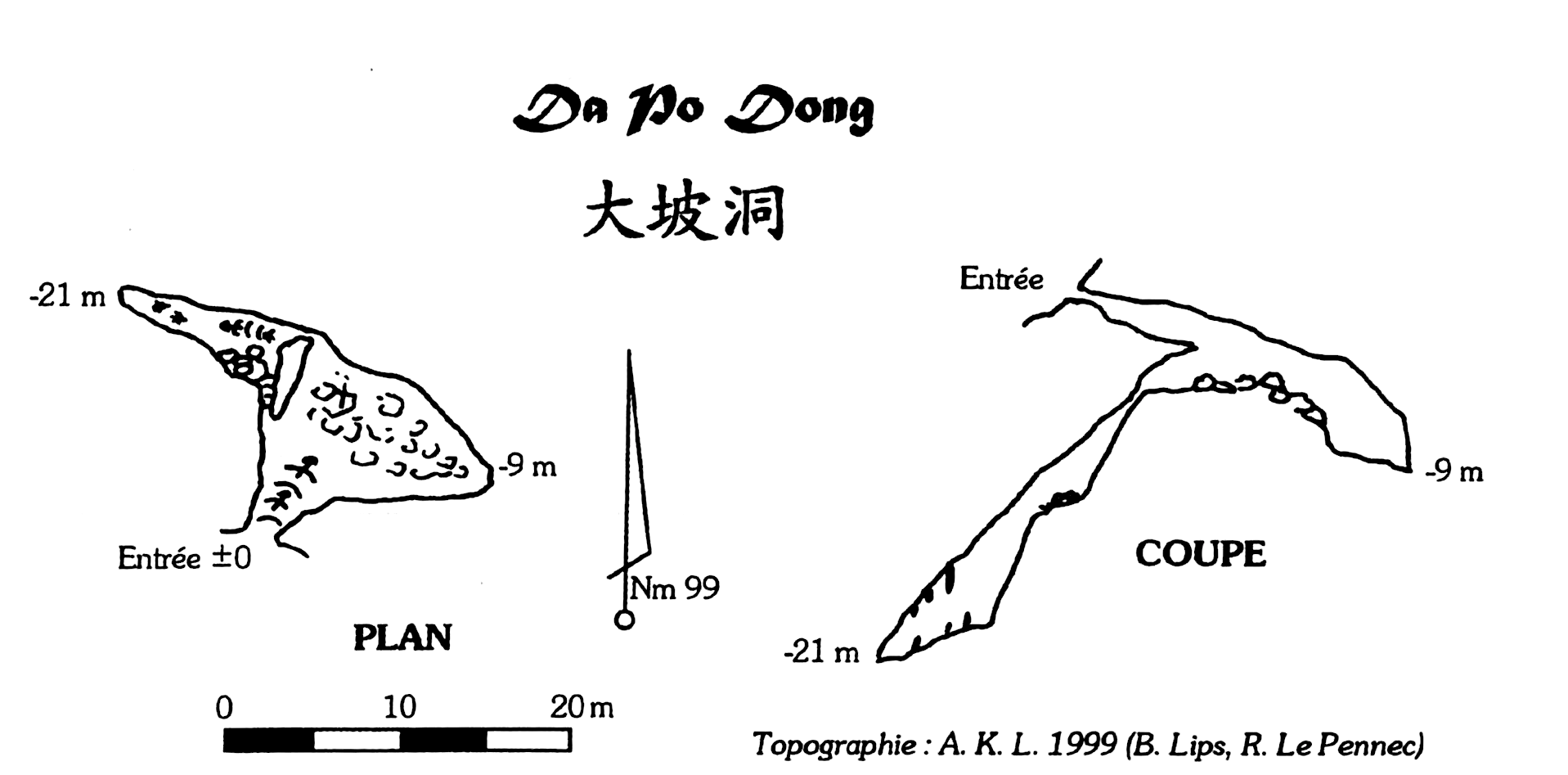 topographie Grotte De Dapo 