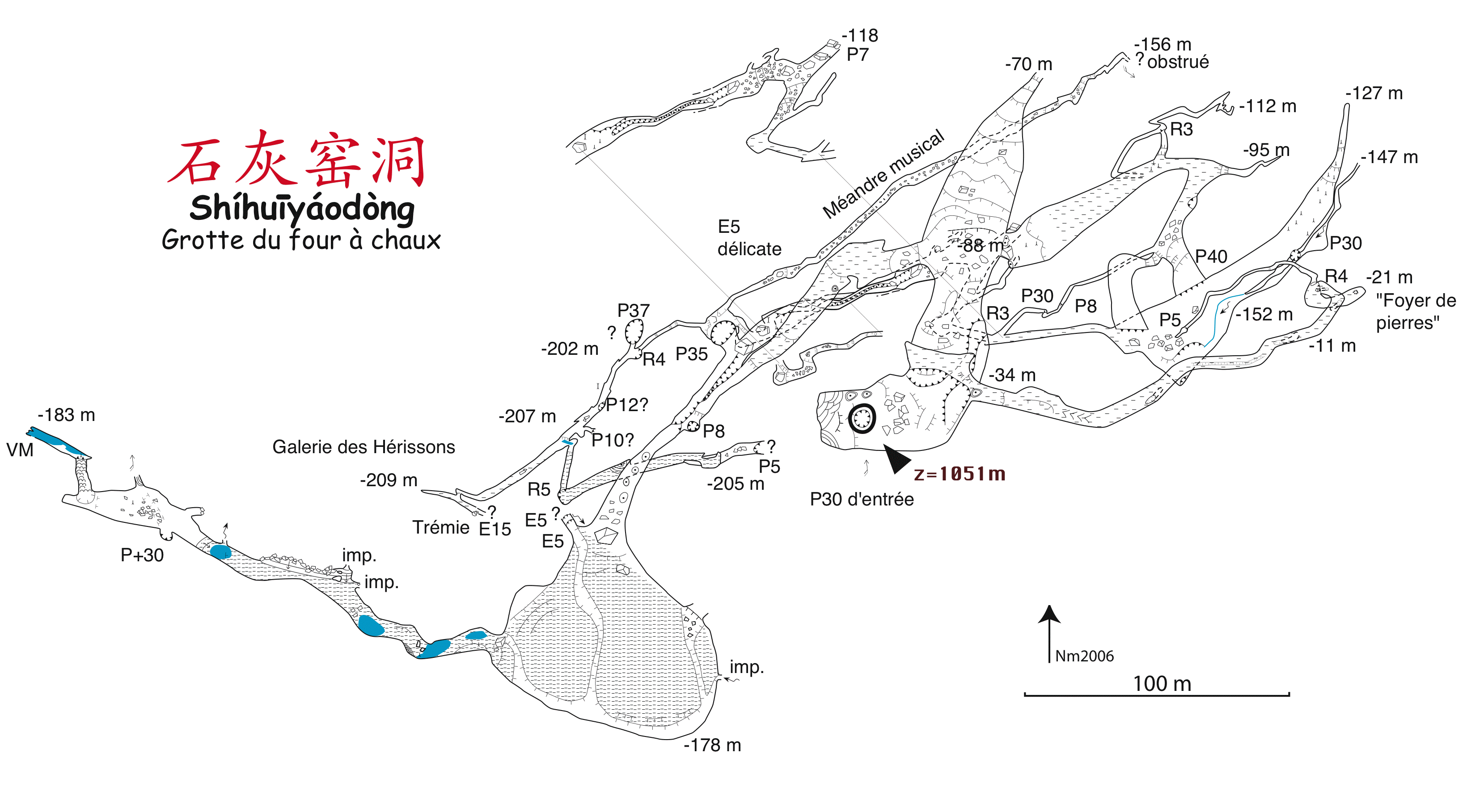 topographie Shihuiyaodong 石灰窑洞