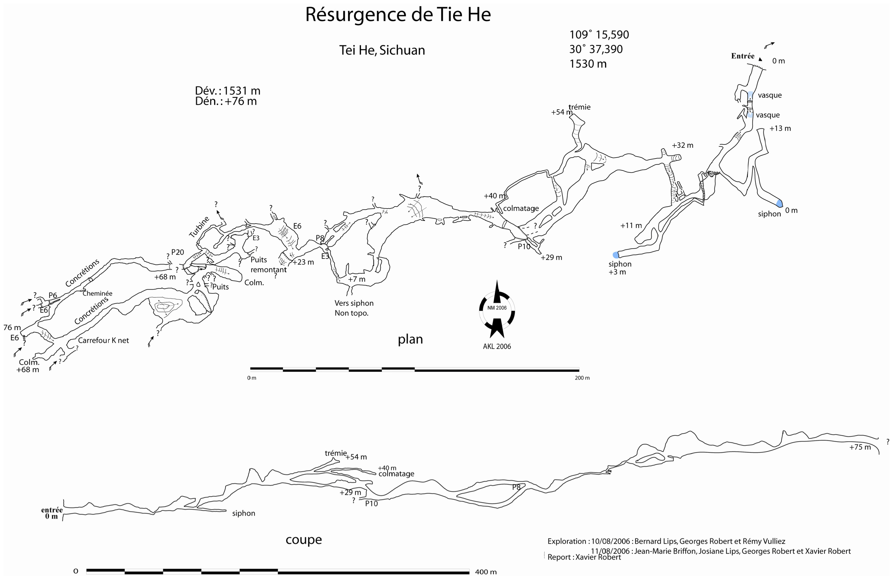 topographie Résurgence de Tiehe 