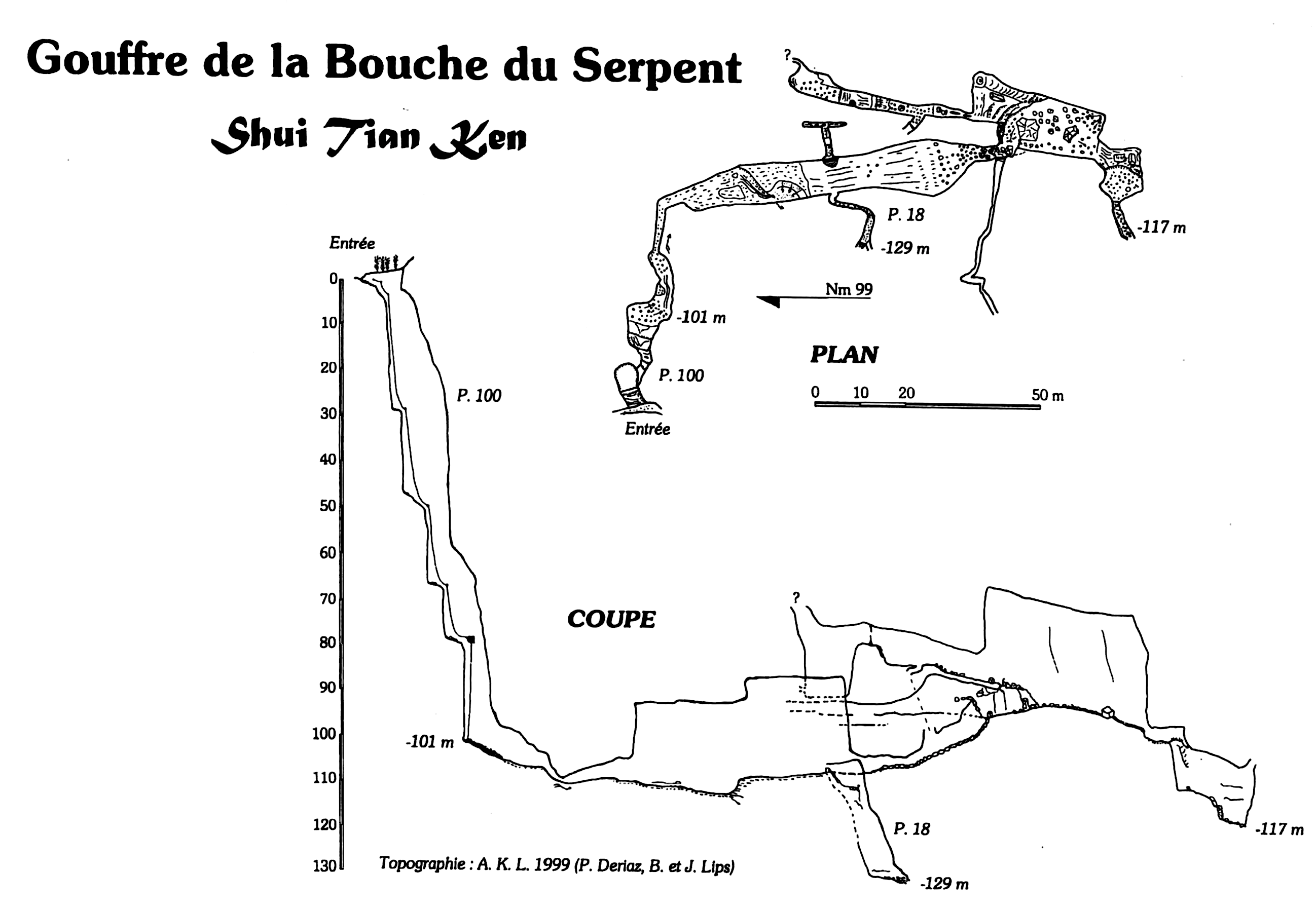 topographie Shuitiankeng 蛇天坑