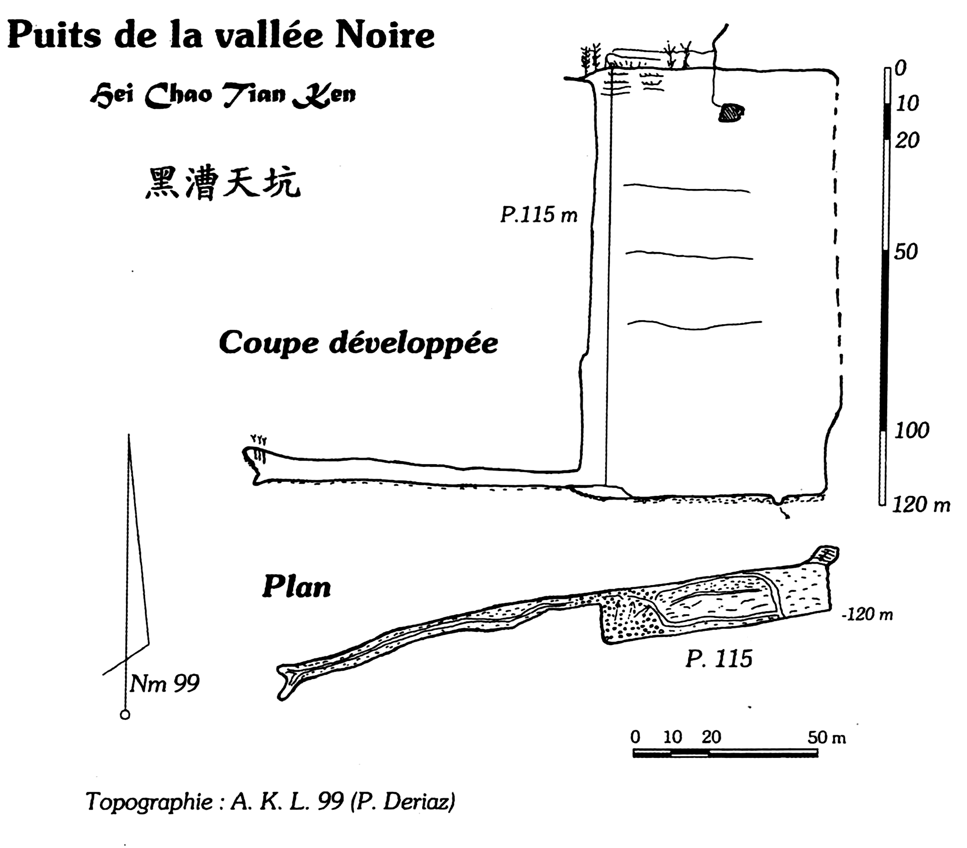 topographie Heichaotiankeng 黑槽天坑