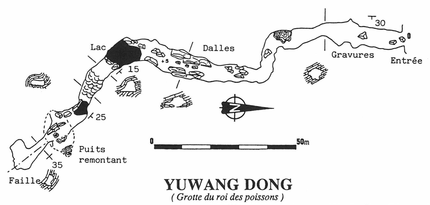topographie Yuwangdong 鱼王洞