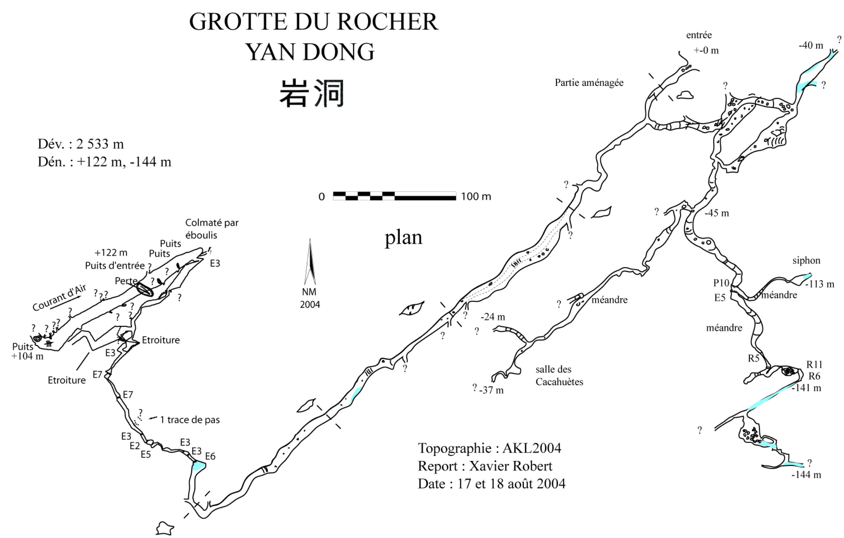 topographie Yandong 