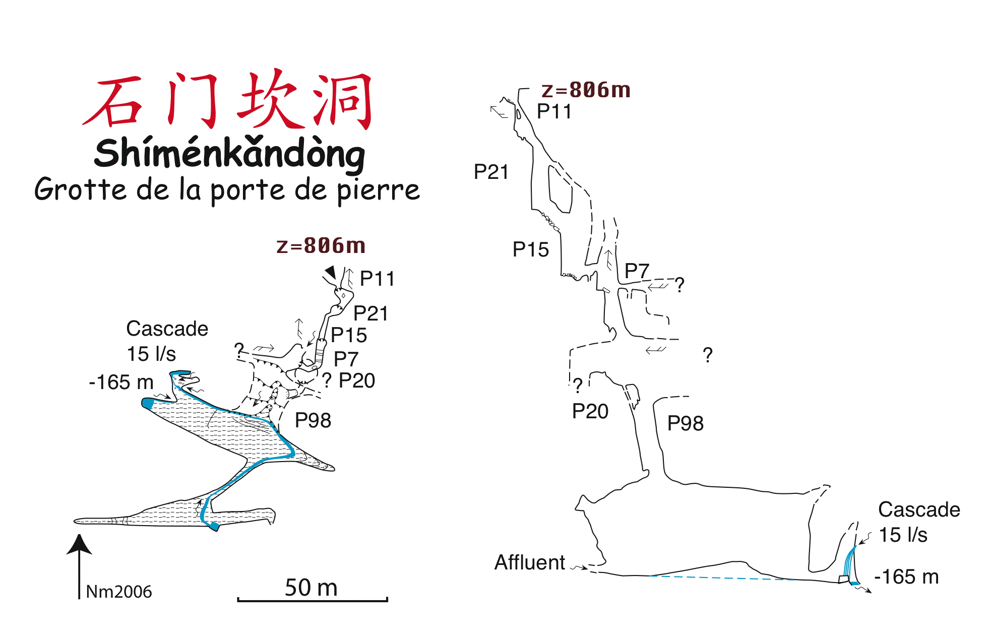 topographie Shimenkandong 石门坎洞