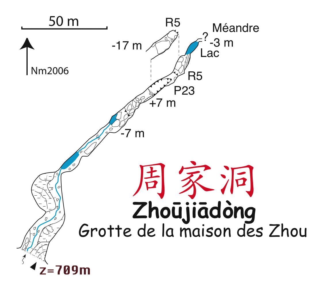 topographie Zhoujiadong 周家洞