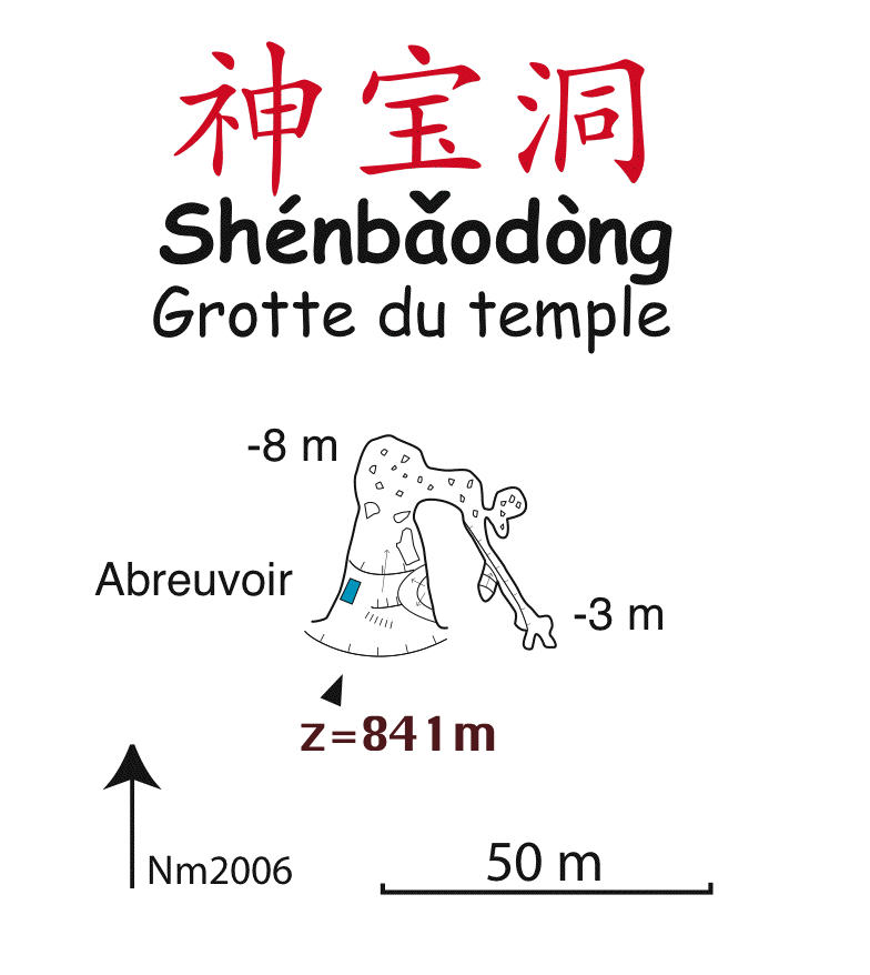 topographie Shenbaodong 神宝洞