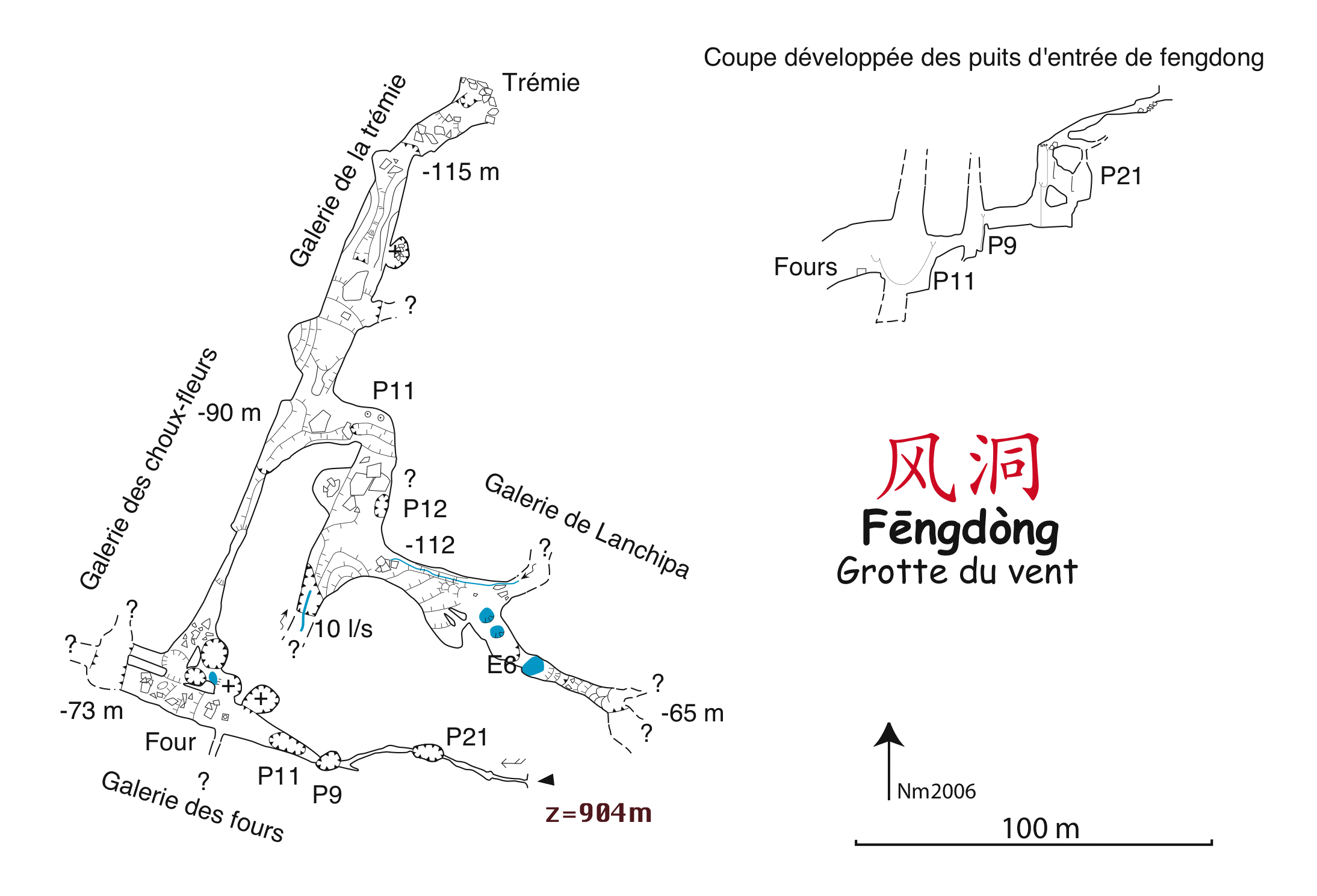 topographie Fengdong 风洞