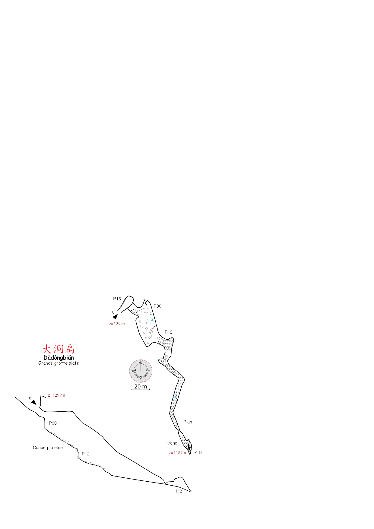 topographie Dadongbian 大洞扁