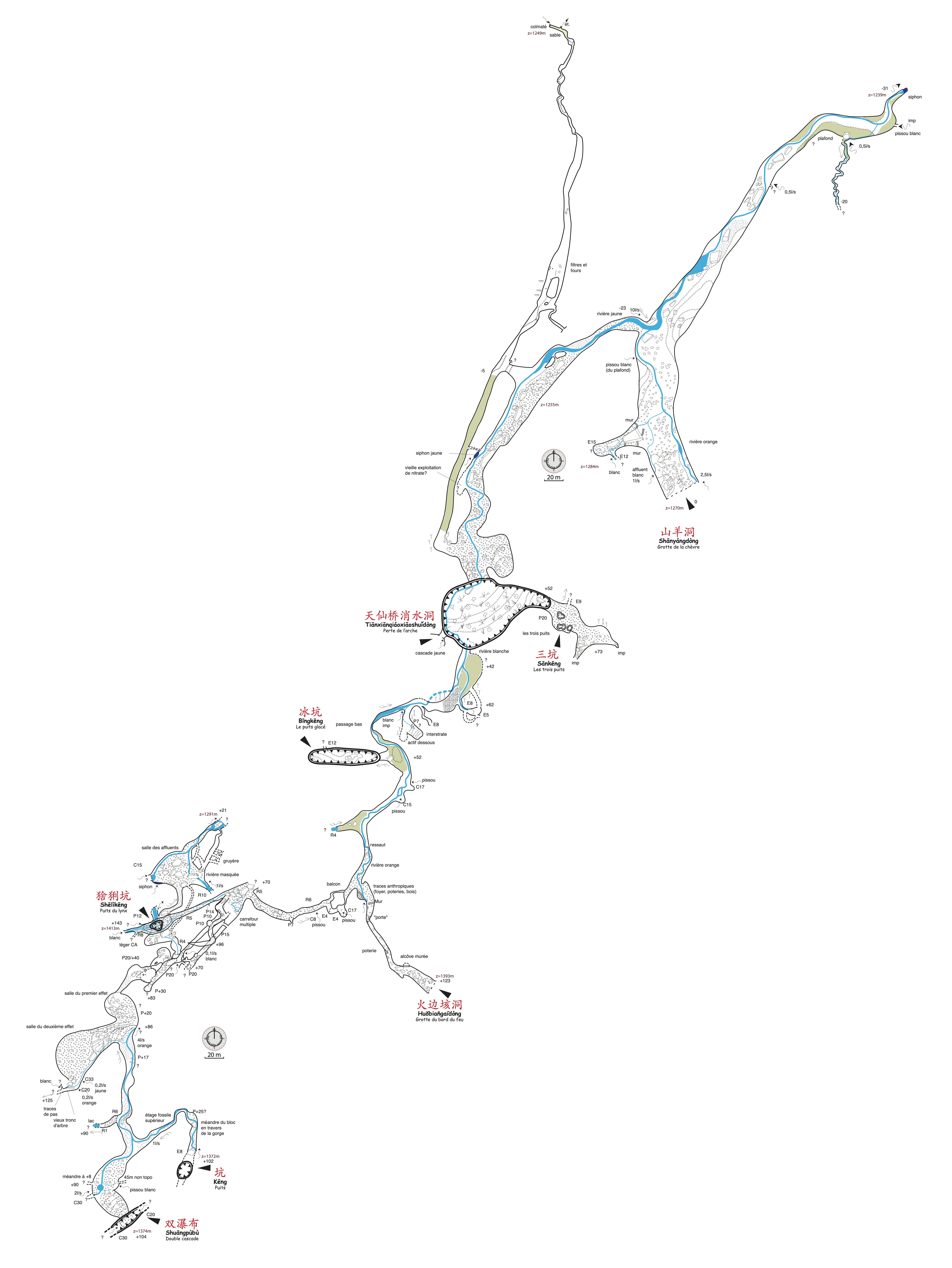 topographie Shanyangdong 山羊洞