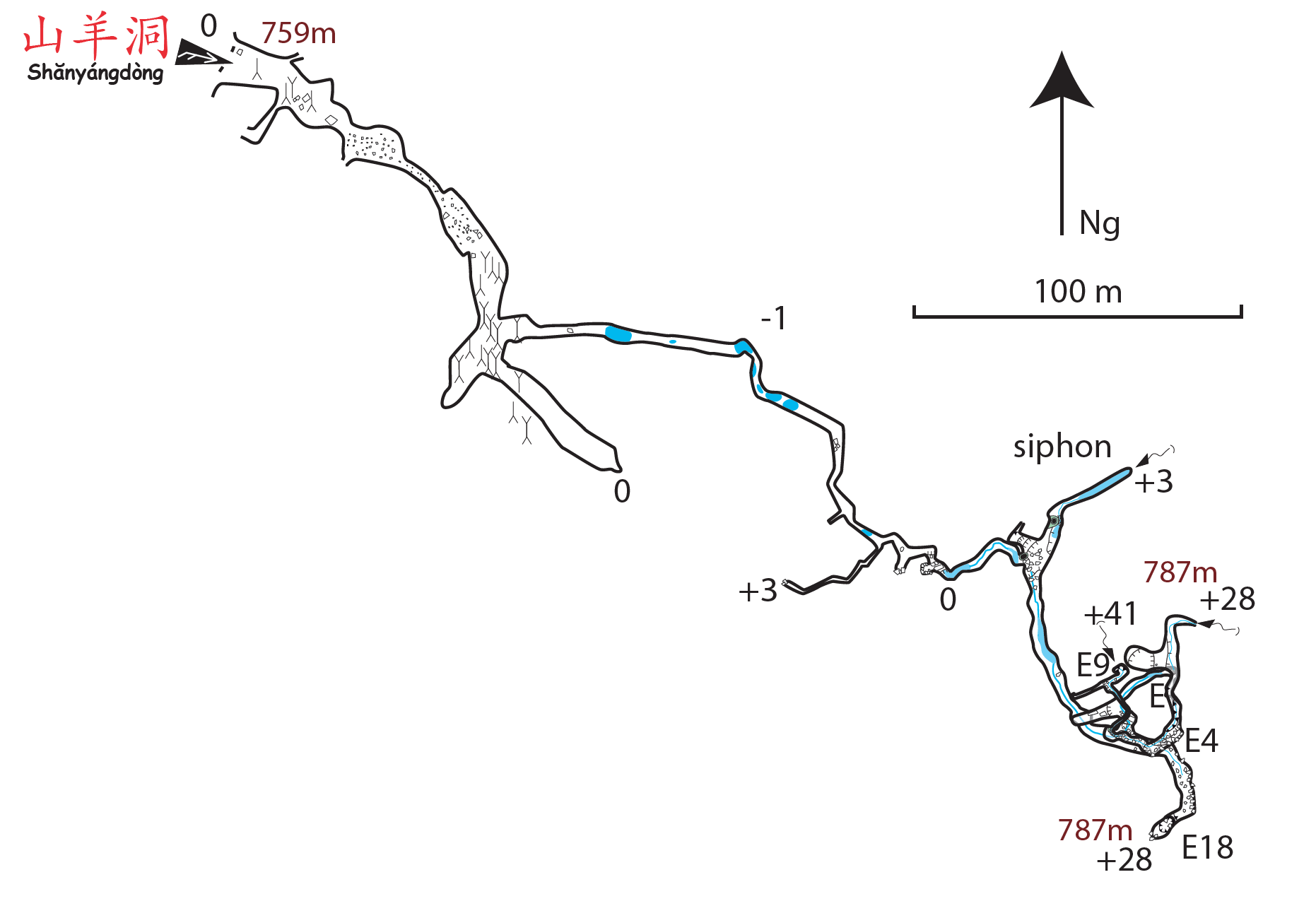 topographie Shanyangdong 山羊洞