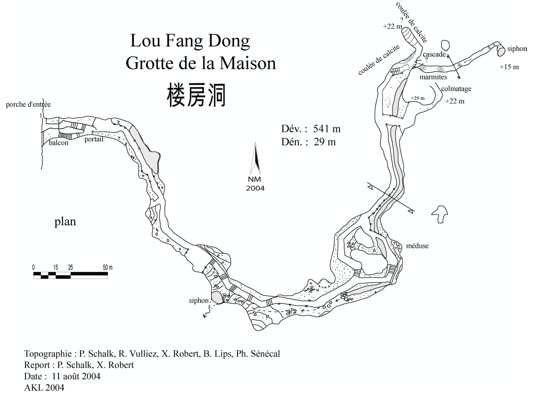 topographie Grotte de la maison 