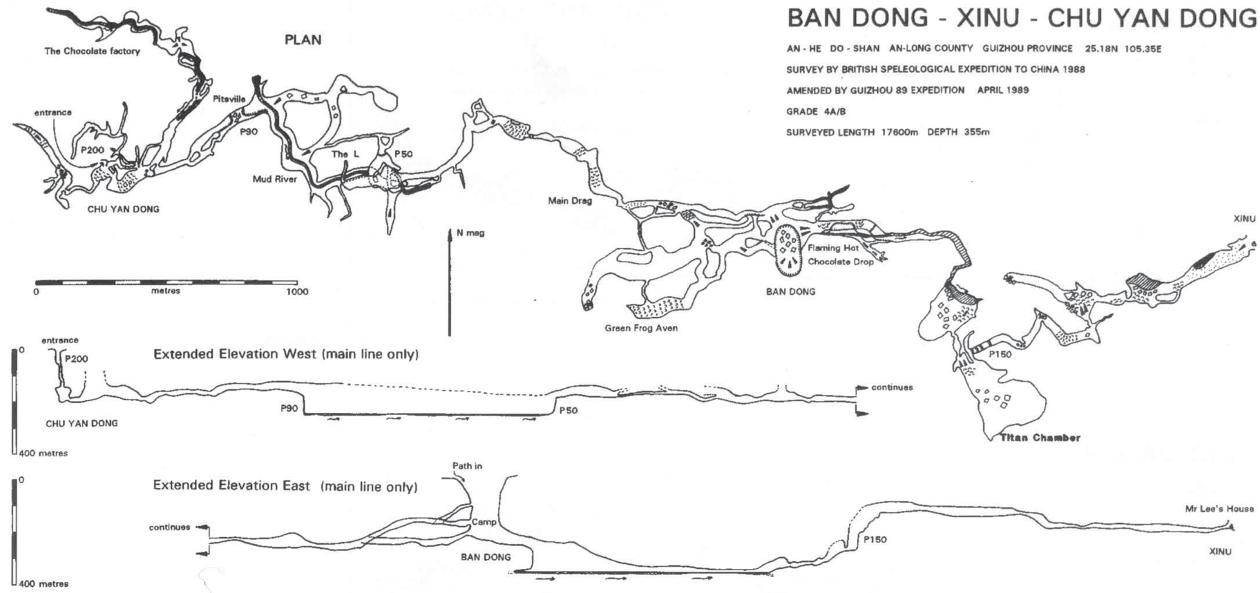 topographie Xiniudong 犀牛洞