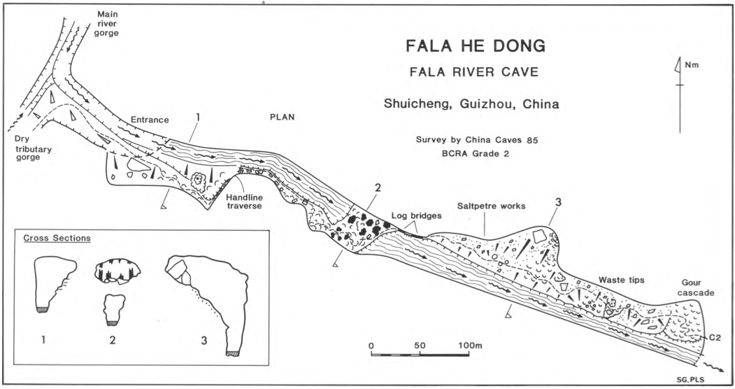 topographie Falahedong 法拉河洞