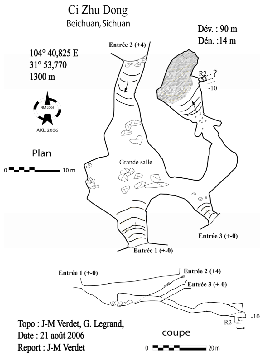 topographie Cizhudong 刺猪洞