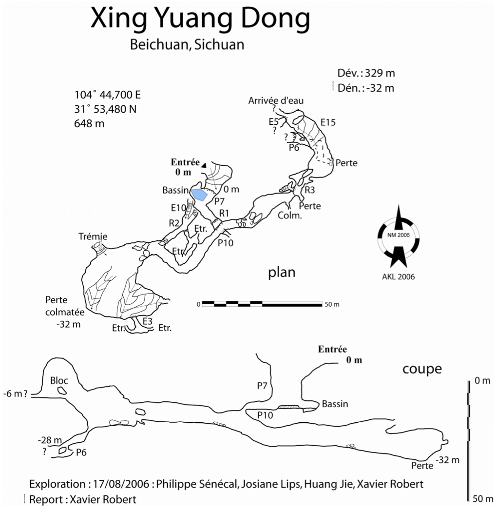 topographie Xingyuangdong 