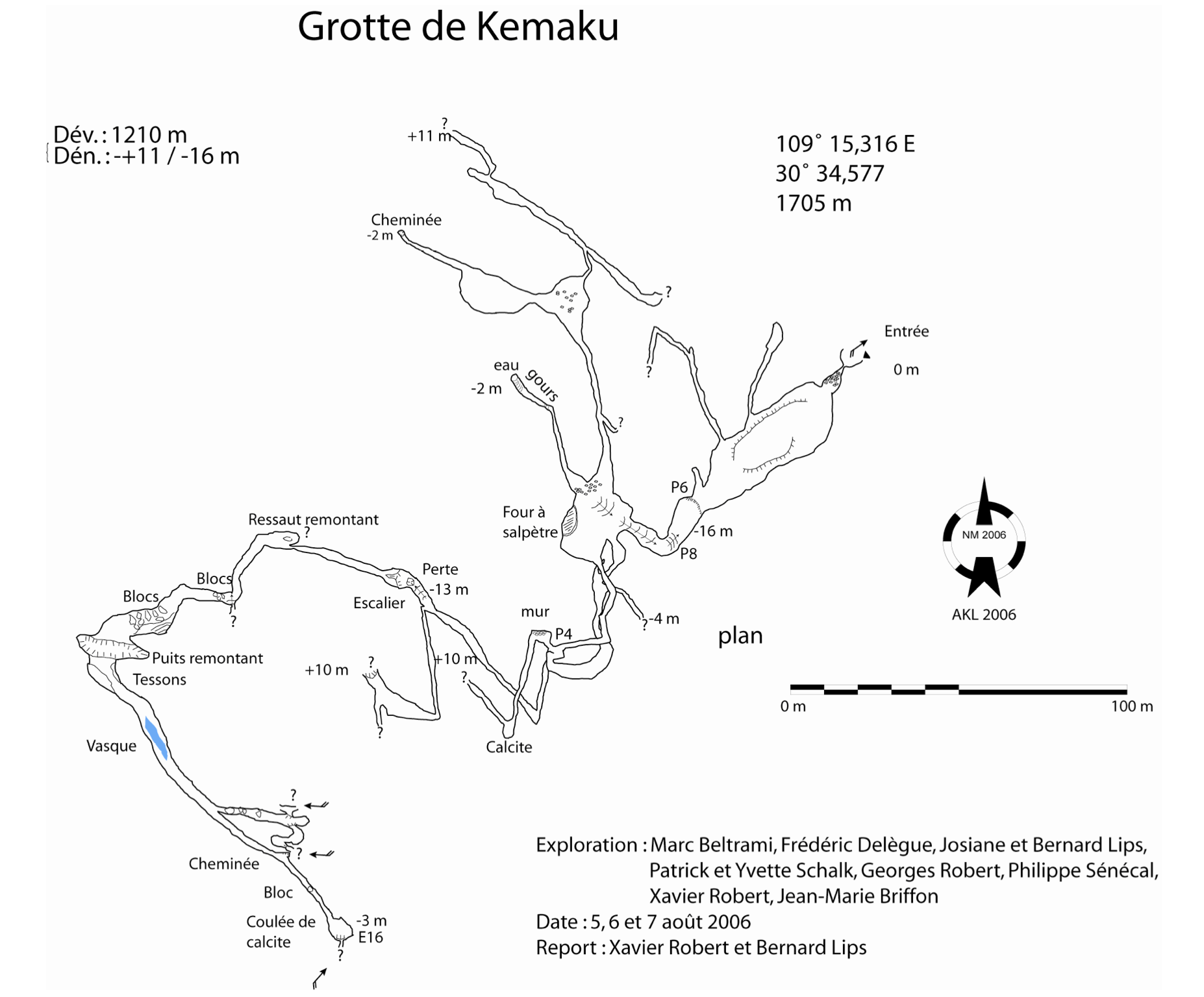 topographie Grotte de Kemaku 