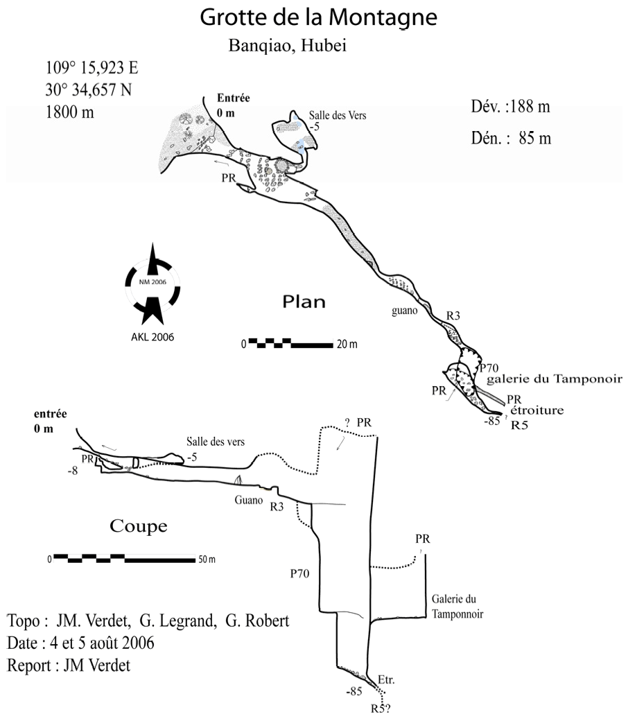 topographie Grotte Haute De La Montagne 