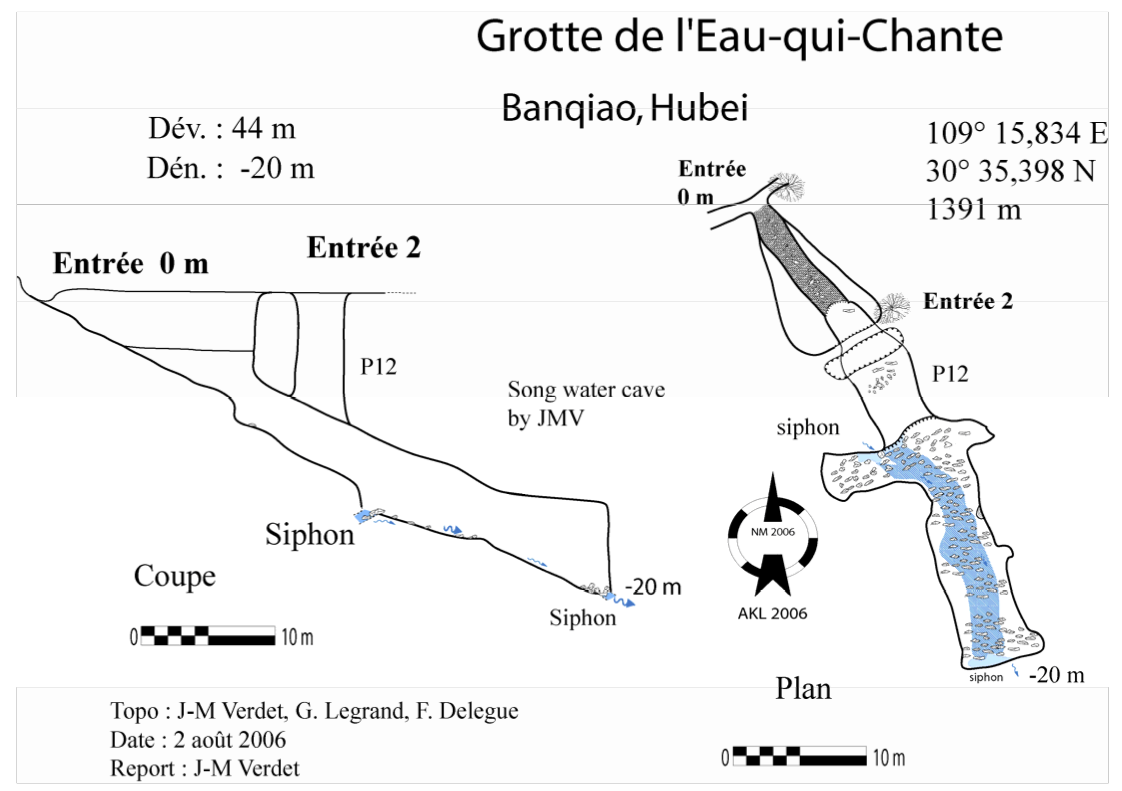 topographie Grotte de l'eau qui Chante 