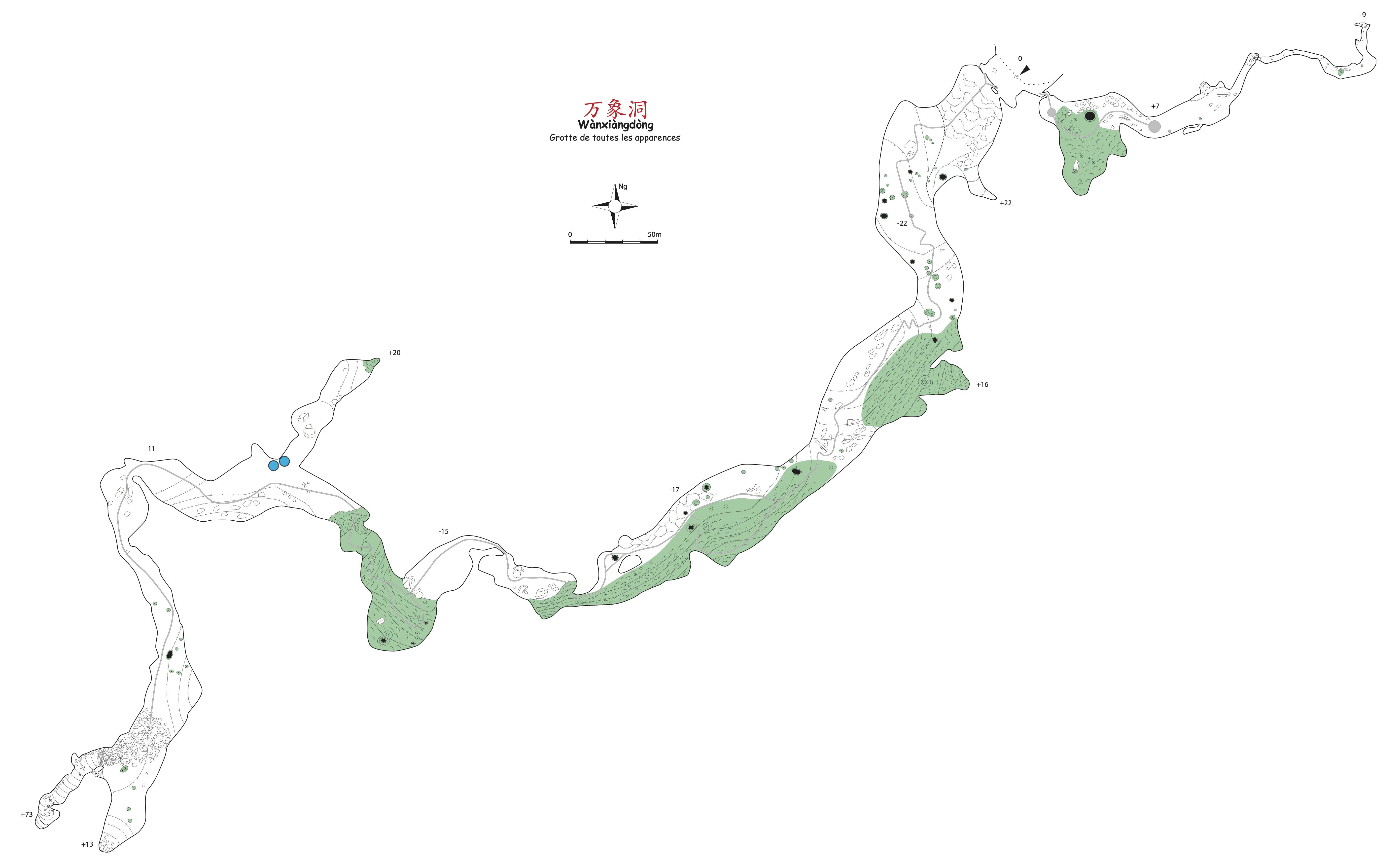 topographie Wanxiangdong 万象洞