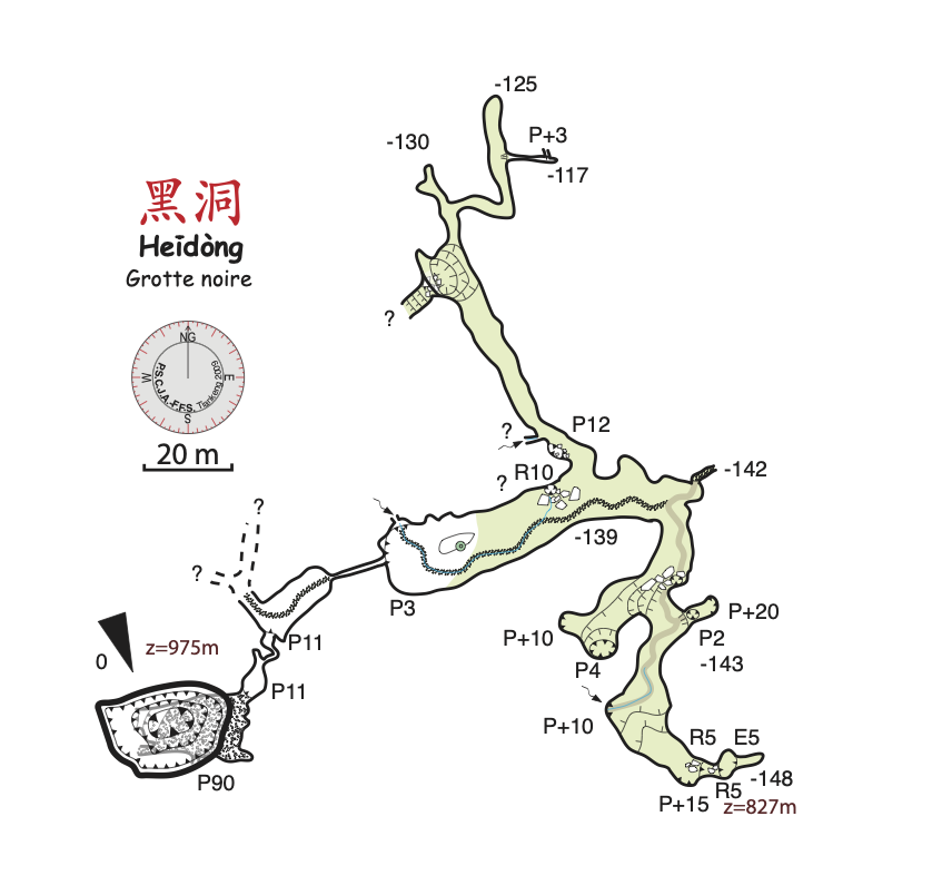 topographie Heidong 黑洞