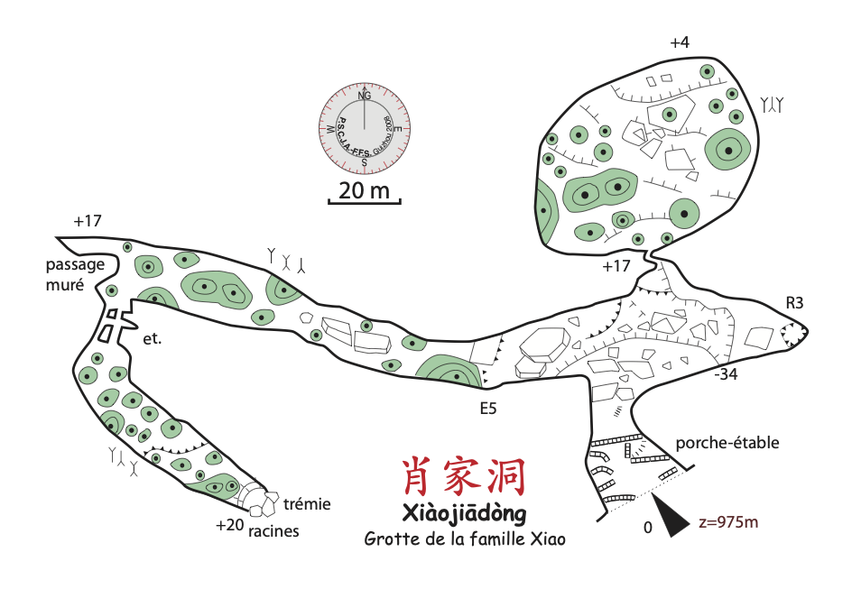 topographie Xiaojiadong 肖家洞