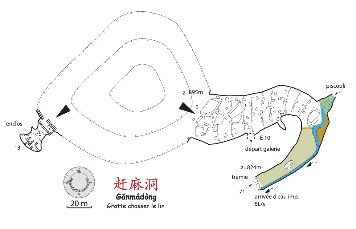 topographie Ganmadong 赶麻洞