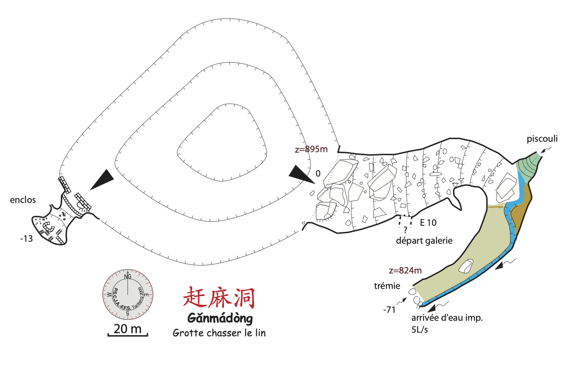 topographie Ganmadong 1 赶麻洞 1