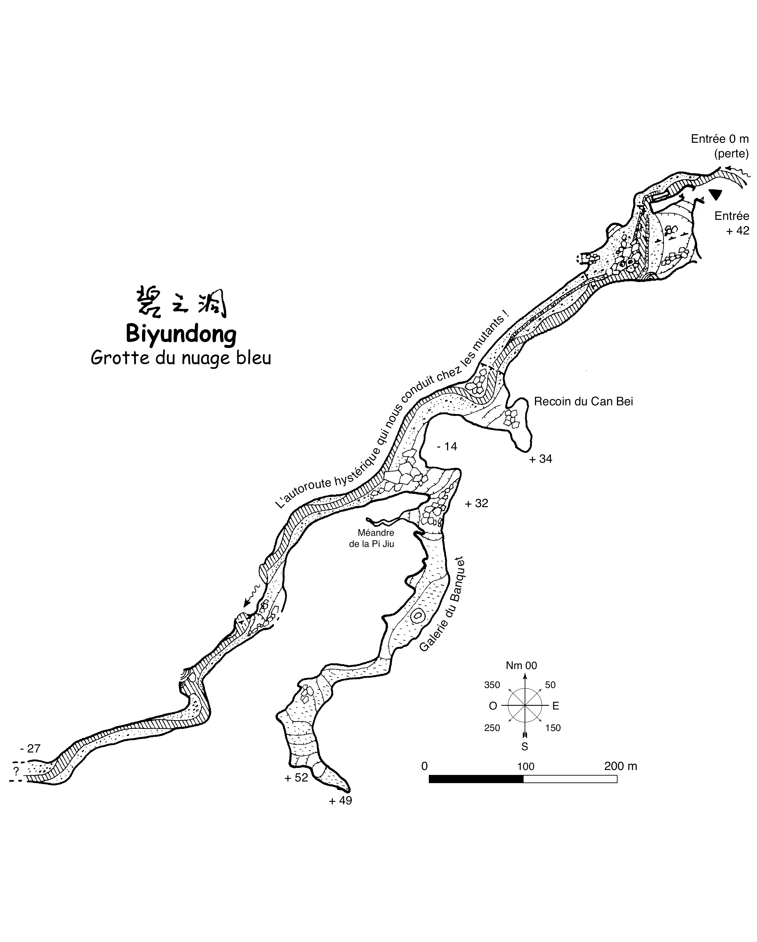 topographie Biyundong 碧云洞