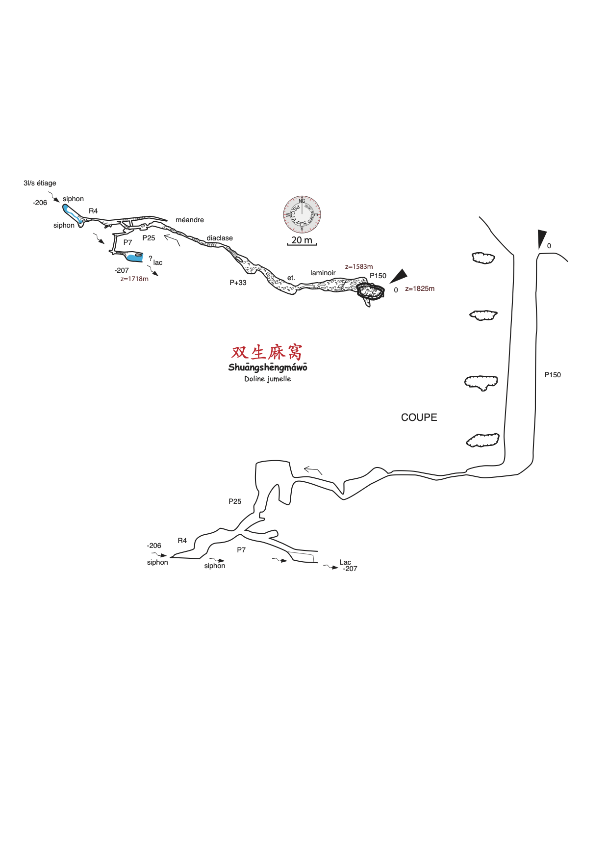 topographie Shuangshengmawo 双生麻窝