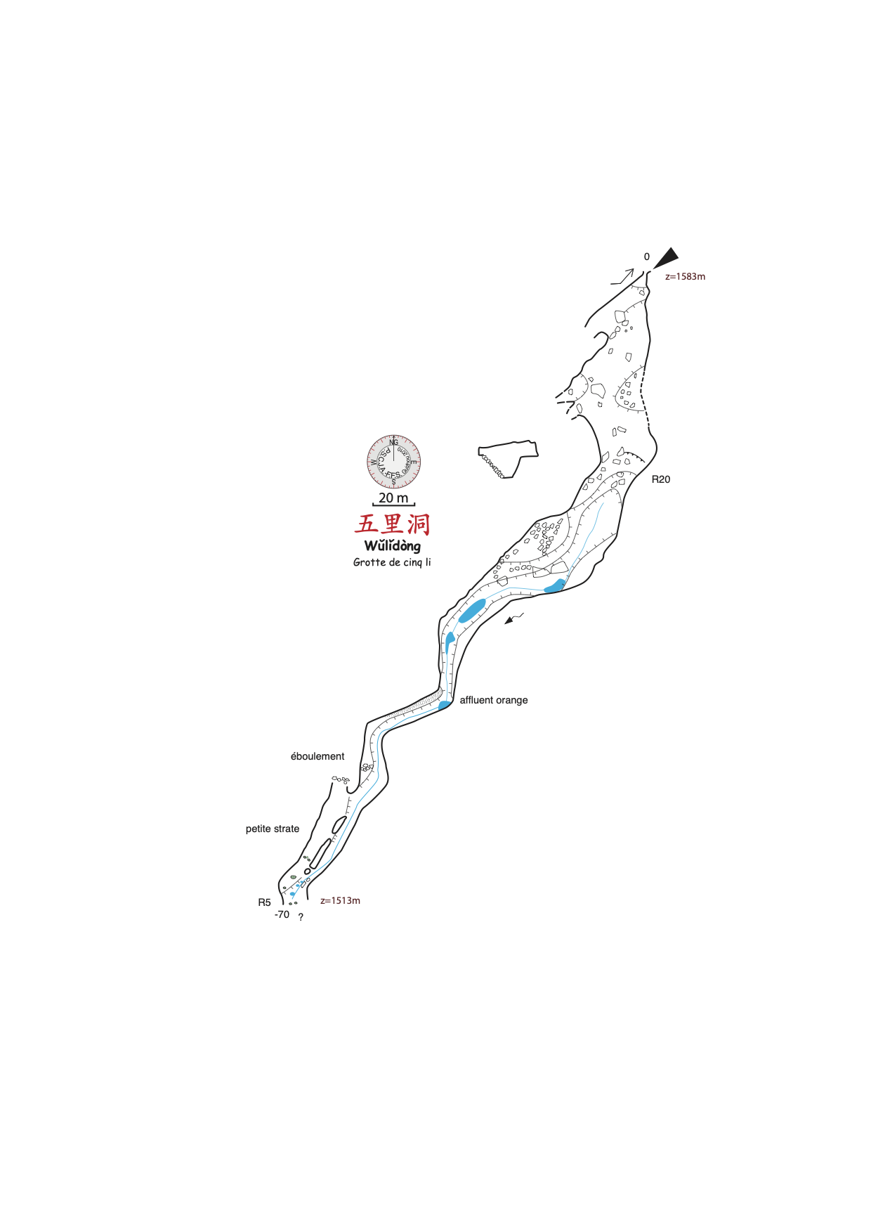 topographie Wulidong 五里洞