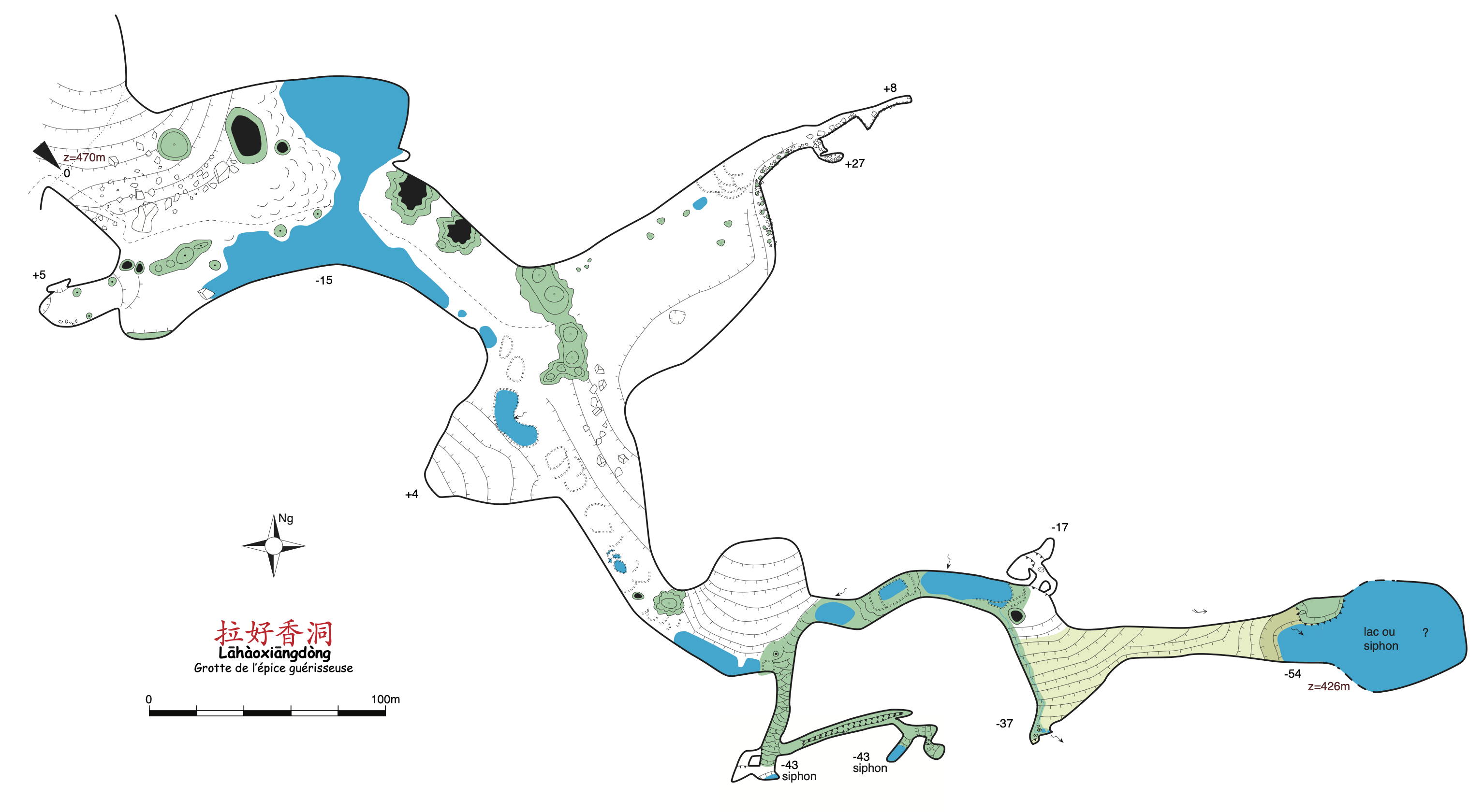 topographie Lahaoxiangdong 拉好香洞