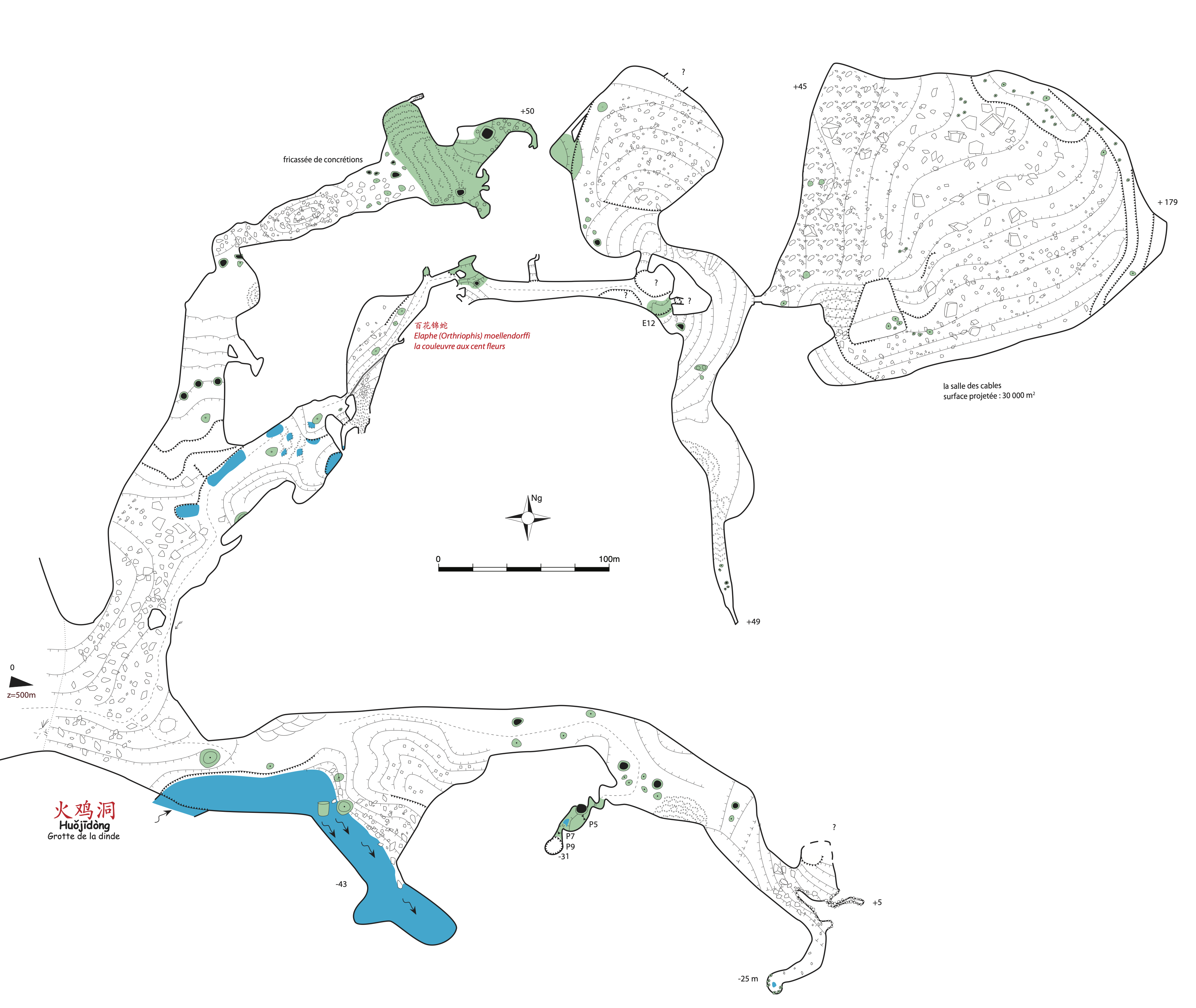 topographie Huojidong 火鸡洞