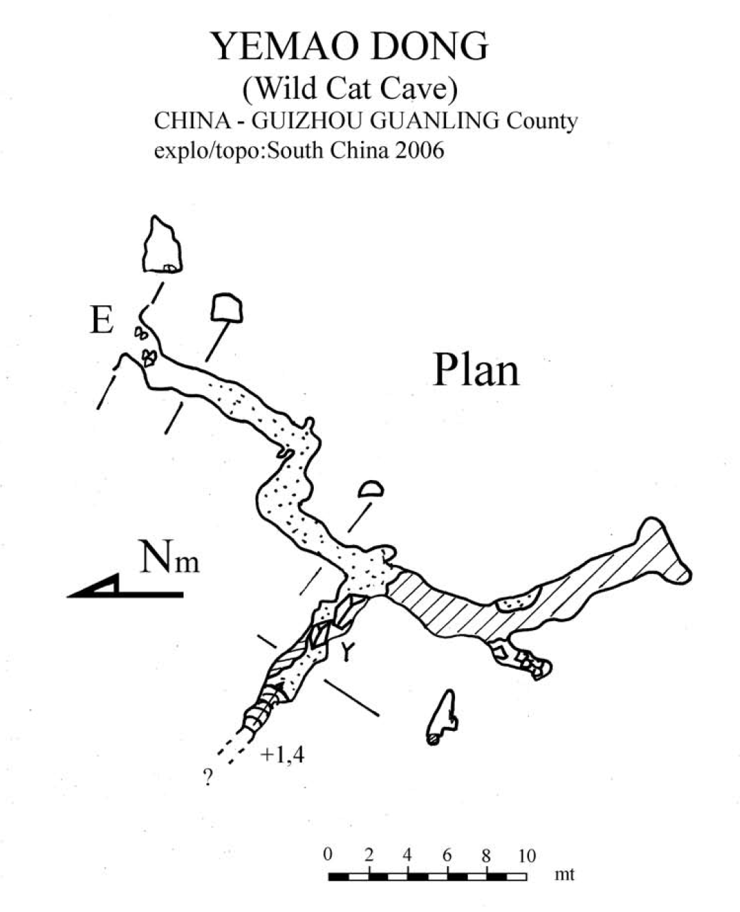 topographie Yemaodong 野猫洞