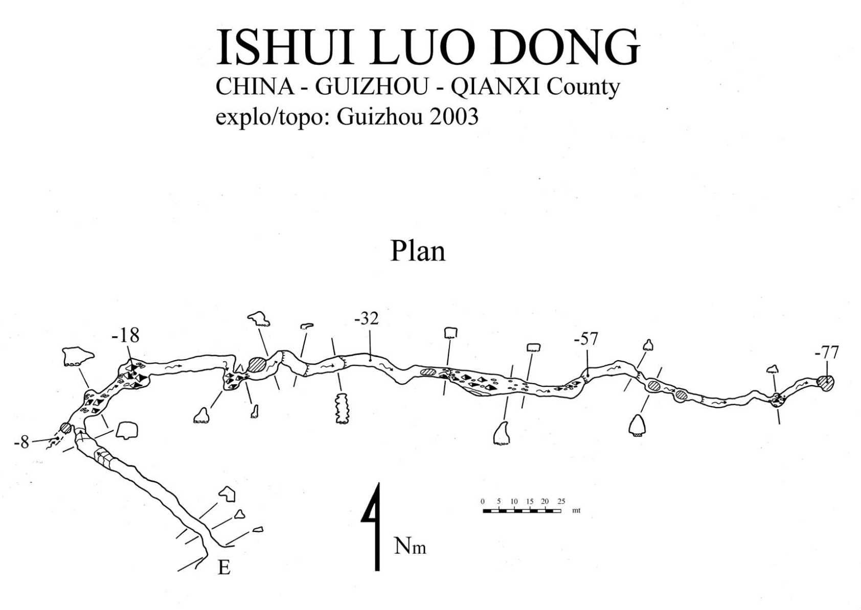 topographie Shuiluodong 水落洞